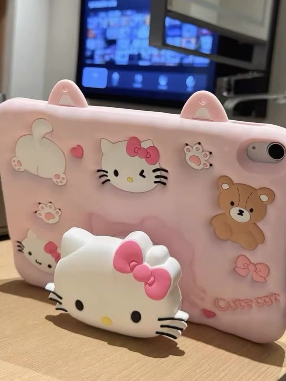 Pink Hello Kitty 3D Silicone Phone Case